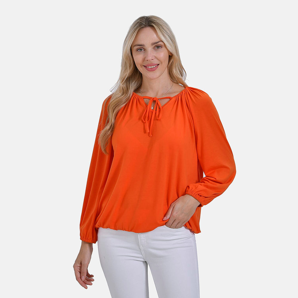 & Maisi Jersey Balloon Top (Size XL) - Orange