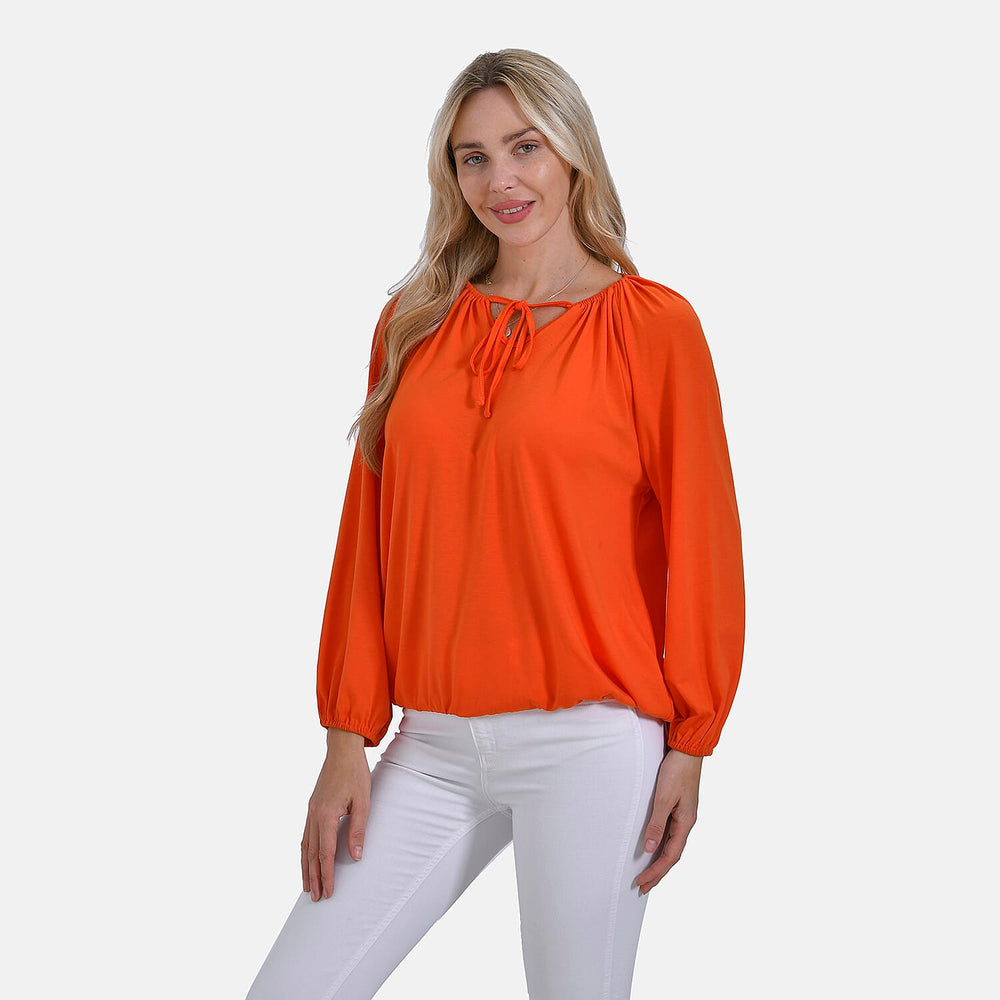 & Maisi Jersey Balloon Top (Size XL) - Orange