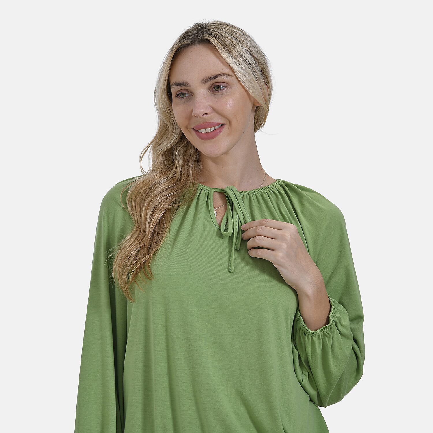 & Maisi Jersey Balloon Top (Size XXL) - Green