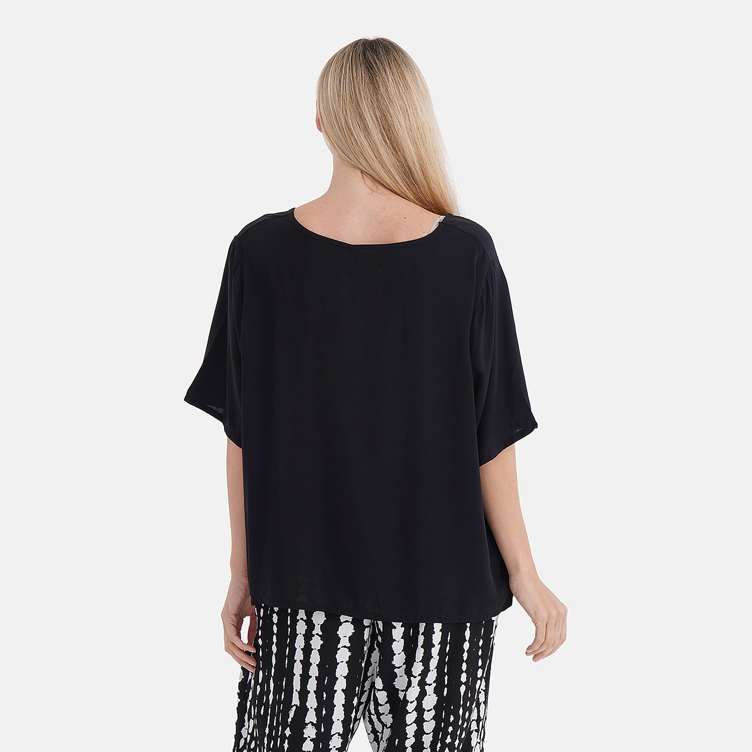 & Maisi Printed Loungwear  - Black & Black