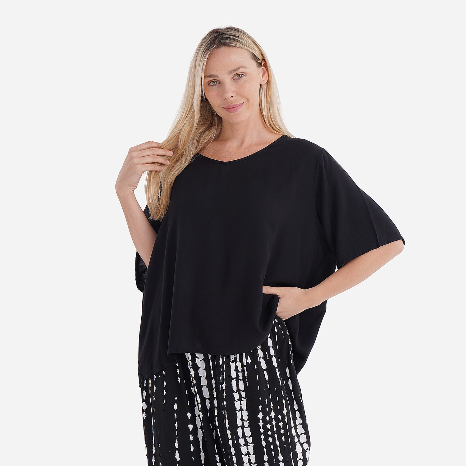 & Maisi Printed Loungwear  - Black & Black