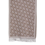 - Maisi Geometric Print Tassel Scarf (65 x 180cm) - Beige