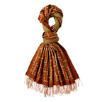 - Maisi Geometric Print Tassel Scarf (65 x 180cm) - Yellow