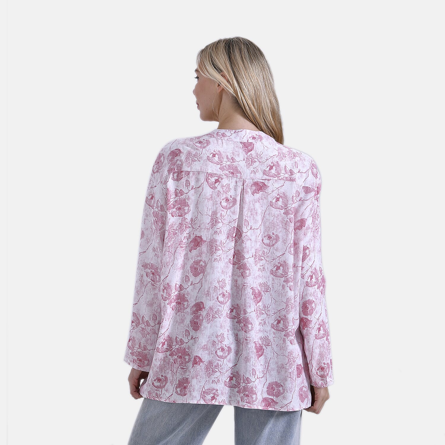 & Maisi Rose Blouse (Size - Small) - Pink & Pink