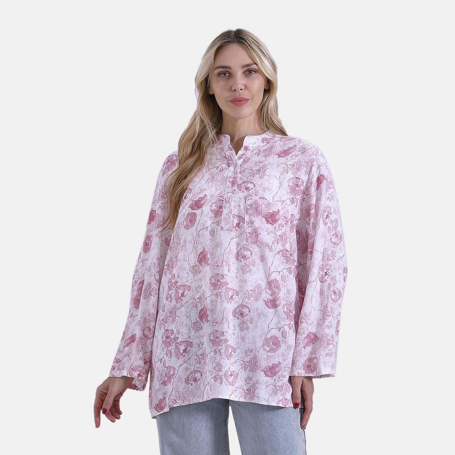 & Maisi Rose Blouse (Size - Small) - Pink & Pink