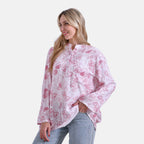 & Maisi Rose Blouse (Size - Small) - Pink & Pink