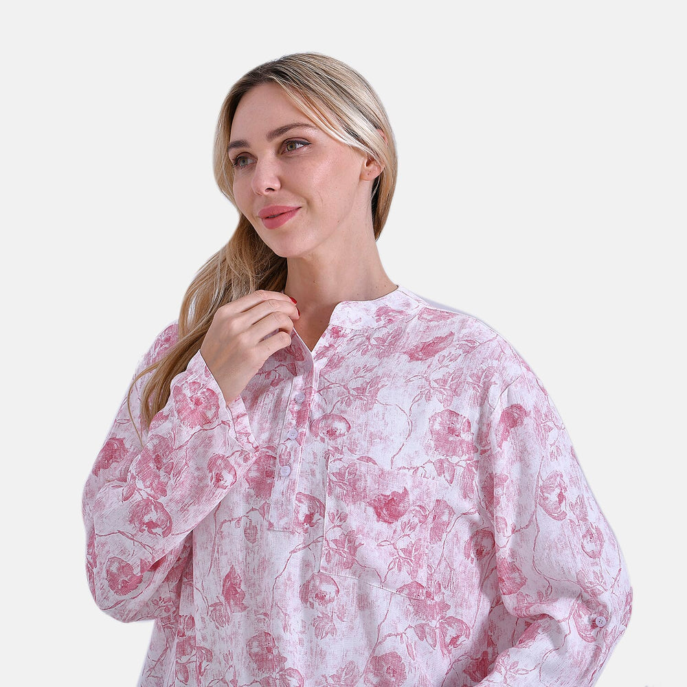 & Maisi Rose Blouse (Size - Small) - Pink & Pink