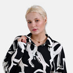 & Maisi Shirt (Size - L-XL) - Black & White