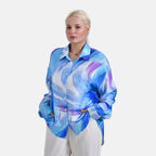 & Maisi Shirt (Size - L-XL) - White & Blue