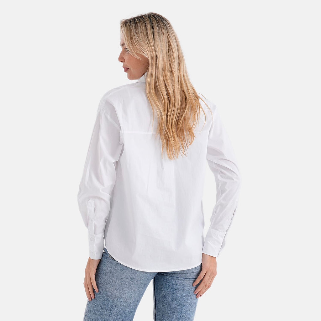 - Maisi 100% Cotton Classic Shirt (Size L, Fit 16 To 18) - White