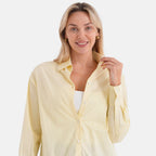 - Maisi 100% Cotton Classic Shirt (Size M, Fit 12 To 14) - Yellow