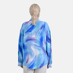 & Maisi Shirt (Size - S-M) - White & Blue