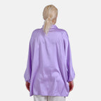 - Maisi Soft Satin Oversize Shirt (Size S-M) - Purple