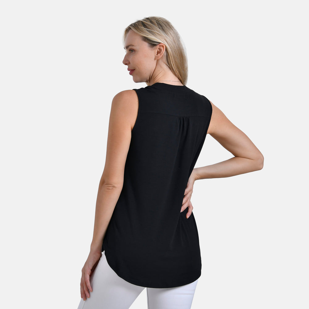 - Maisi Sleeveless Casual Blouse (Size - M) - Black