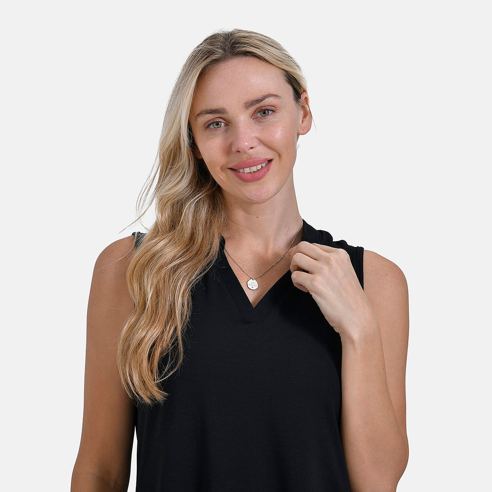 - Maisi Sleeveless Casual Blouse (Size - S) - Black