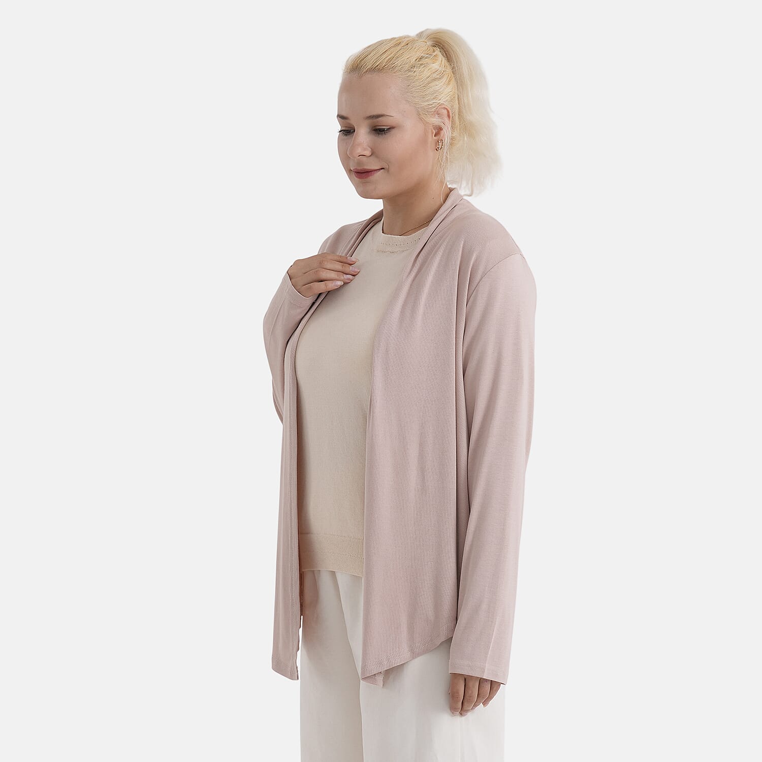 - Maisi Short Cardigan (One Size) - Tan