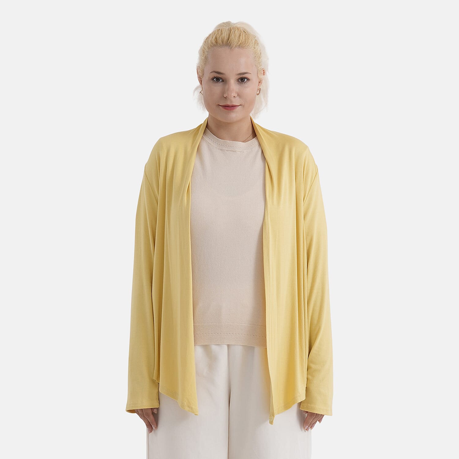 - Maisi Short Cardigan (One Size) - Yellow