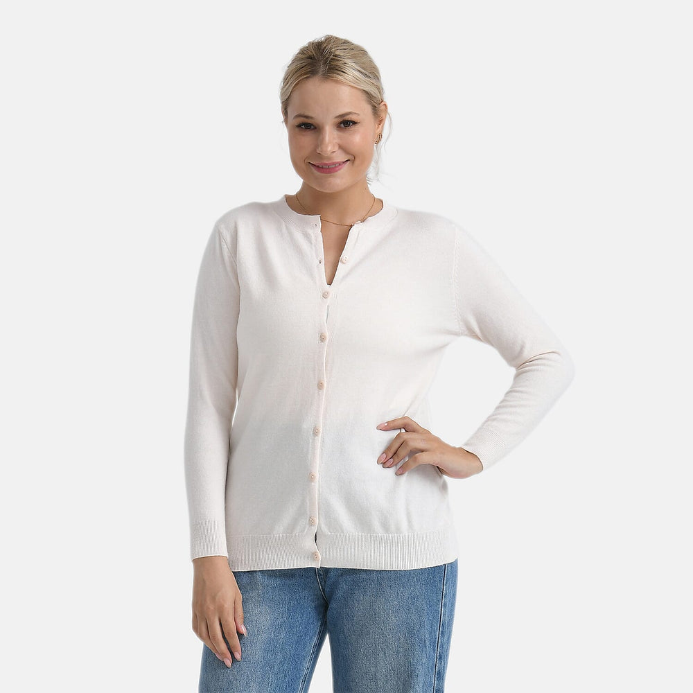 - Maisi Solid Cardigan (Size - S) - Nude