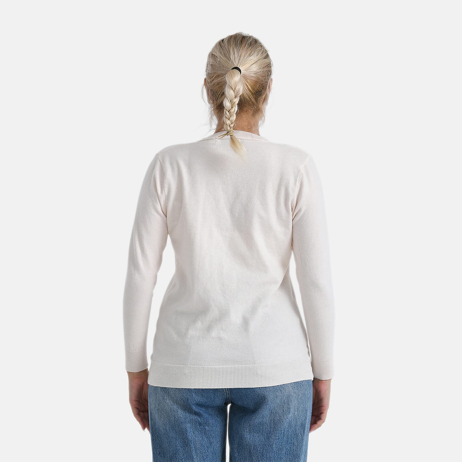 - Maisi Solid Cardigan (Size - S) - Nude