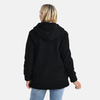 & maisi Women’s Ultra-Warm Bouclé Hooded Coat with Button Front & Pockets