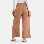 - Maisi Lightweight Cargo Trousers with Elasticated Waist (Size - XXL) - Brown