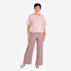 - Maisi Suede Feel Casual T-shirt (Size - S) - Pink