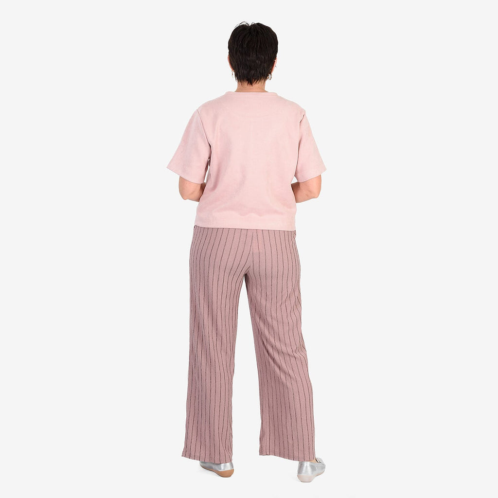 - Maisi Suede Feel Casual T-shirt (Size - S) - Pink