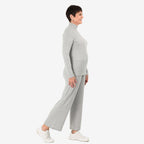 - Maisi Brushed Marl Turtle Neck Top (Size - XL, 20 to 22) - Grey