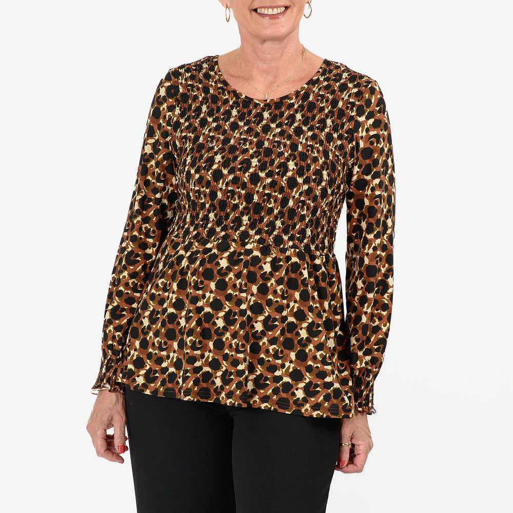& Maisi Peplum Top