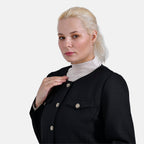 - Maisi Twill Blazer With Buttoned Pocket Detail (Size 12) - Black