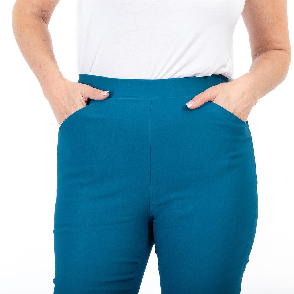 Maison Crotchet Bengaline Trouser (Size M) - Teal