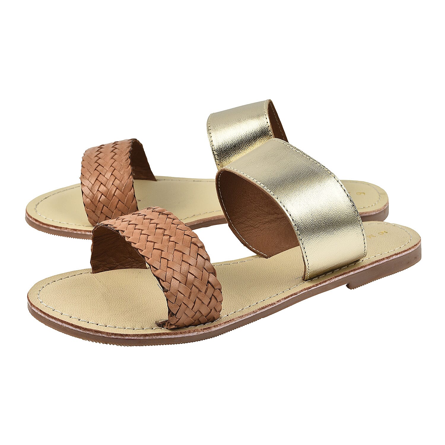 Maison Ladies Slipper (Size 3) - Gold