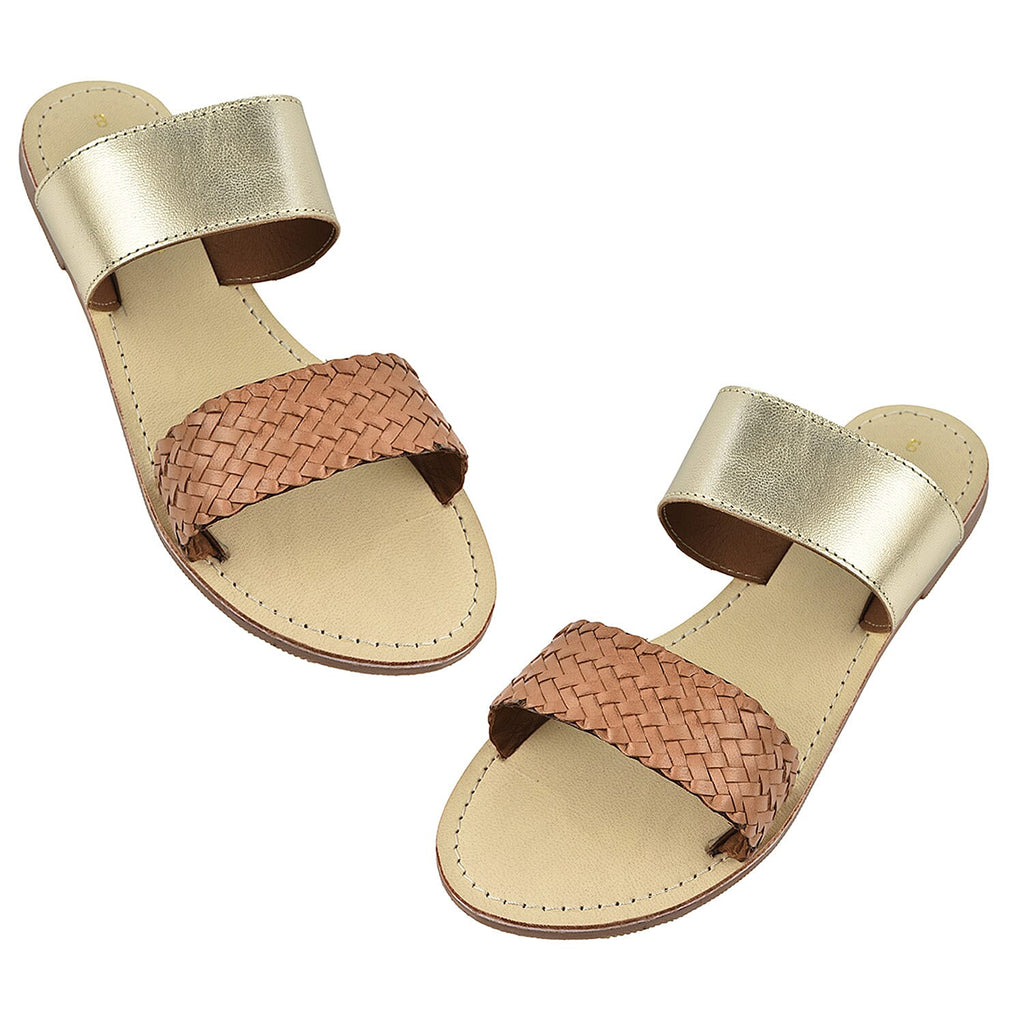 Maison Ladies Slipper (Size 3) - Gold