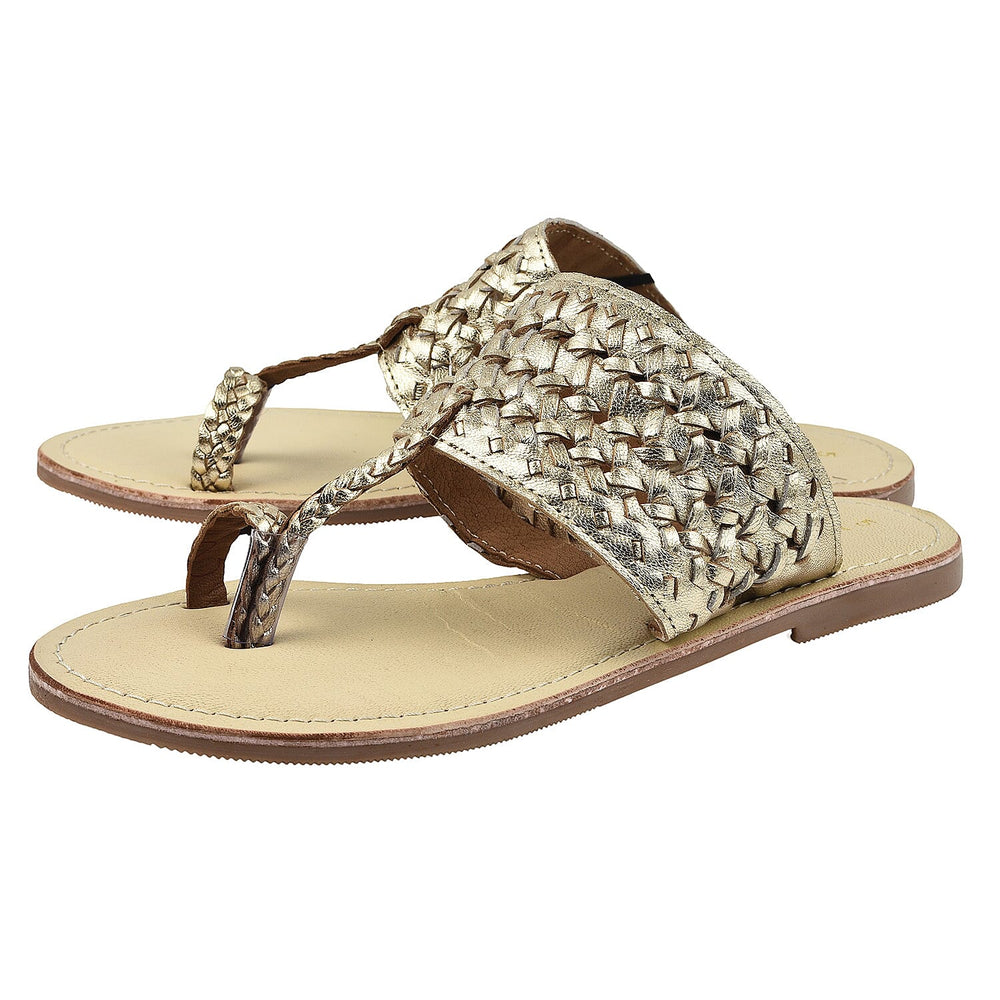 Maison Ladies Slipper (Size 3) - Gold
