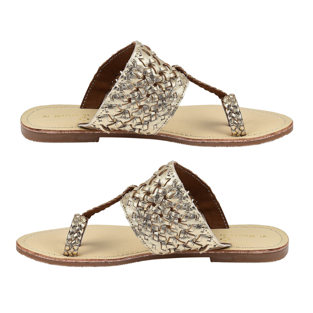 Maison Ladies Slipper (Size 3) - Gold