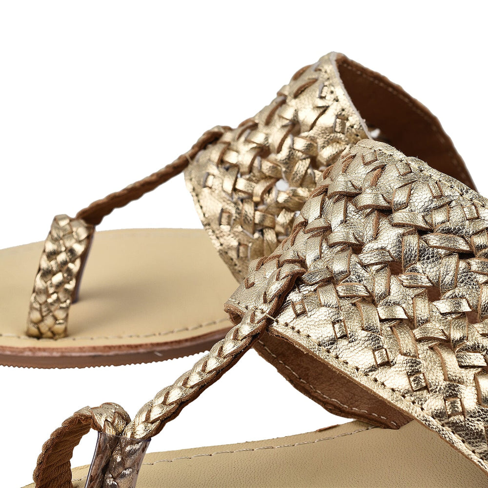 Maison Ladies Slipper (Size 3) - Gold