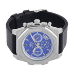 Majesty Multifunction Movt. 3 ATM Water Resistant Watch with Black Leather Strap in Silver Tone