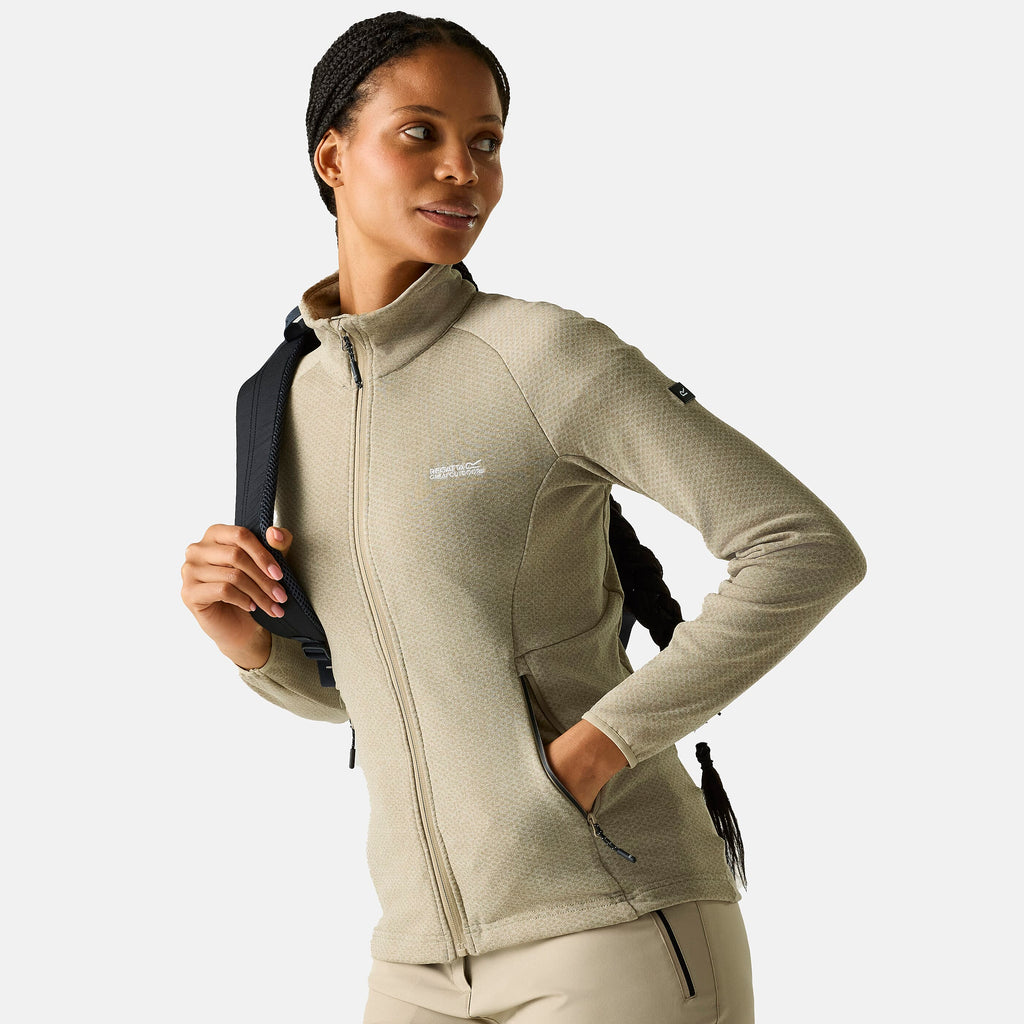Regatta Womens Softshell Jacket with Zipped Lower Pockets (Size 12) - Brown