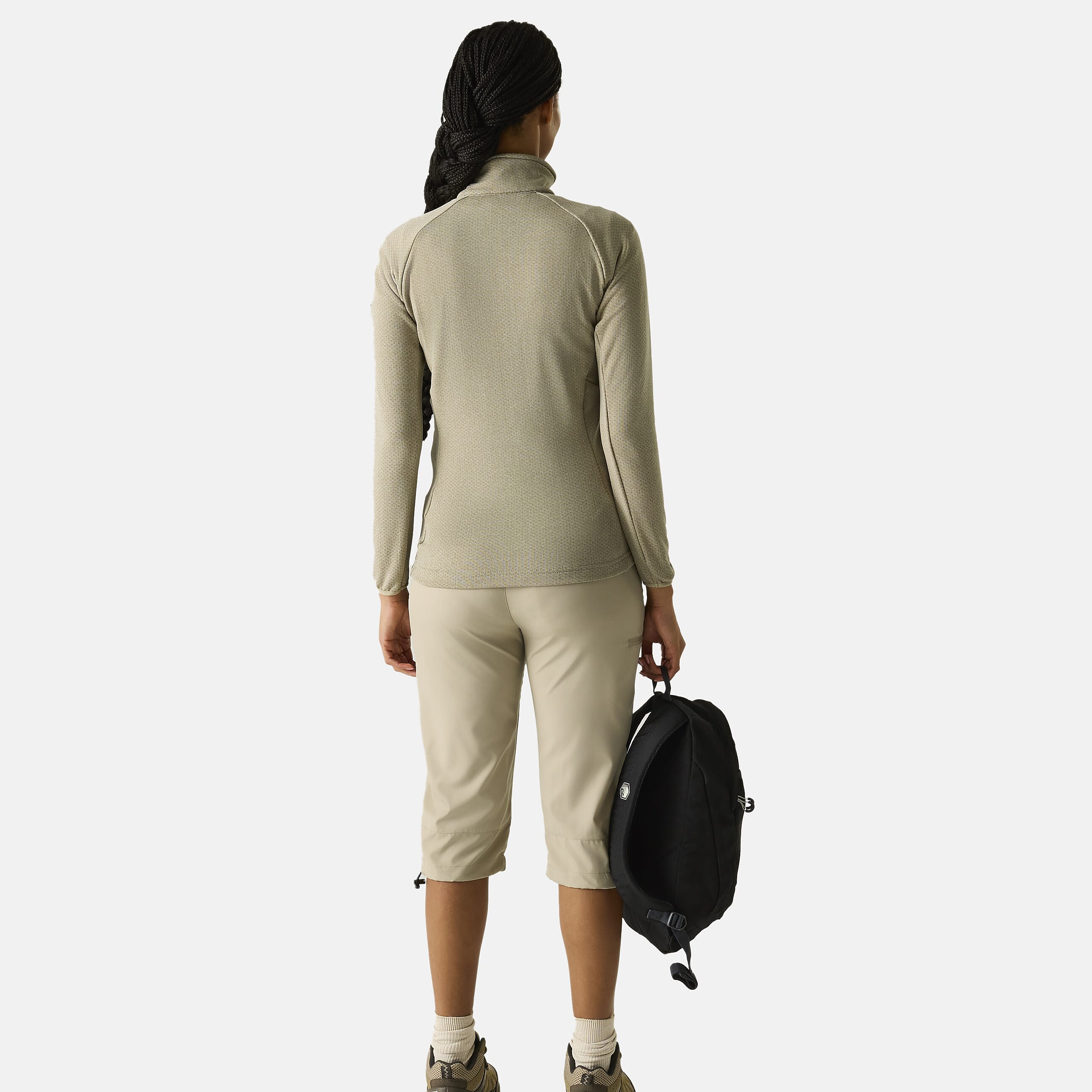 Regatta Womens Softshell Jacket with Zipped Lower Pockets (Size 12) - Brown