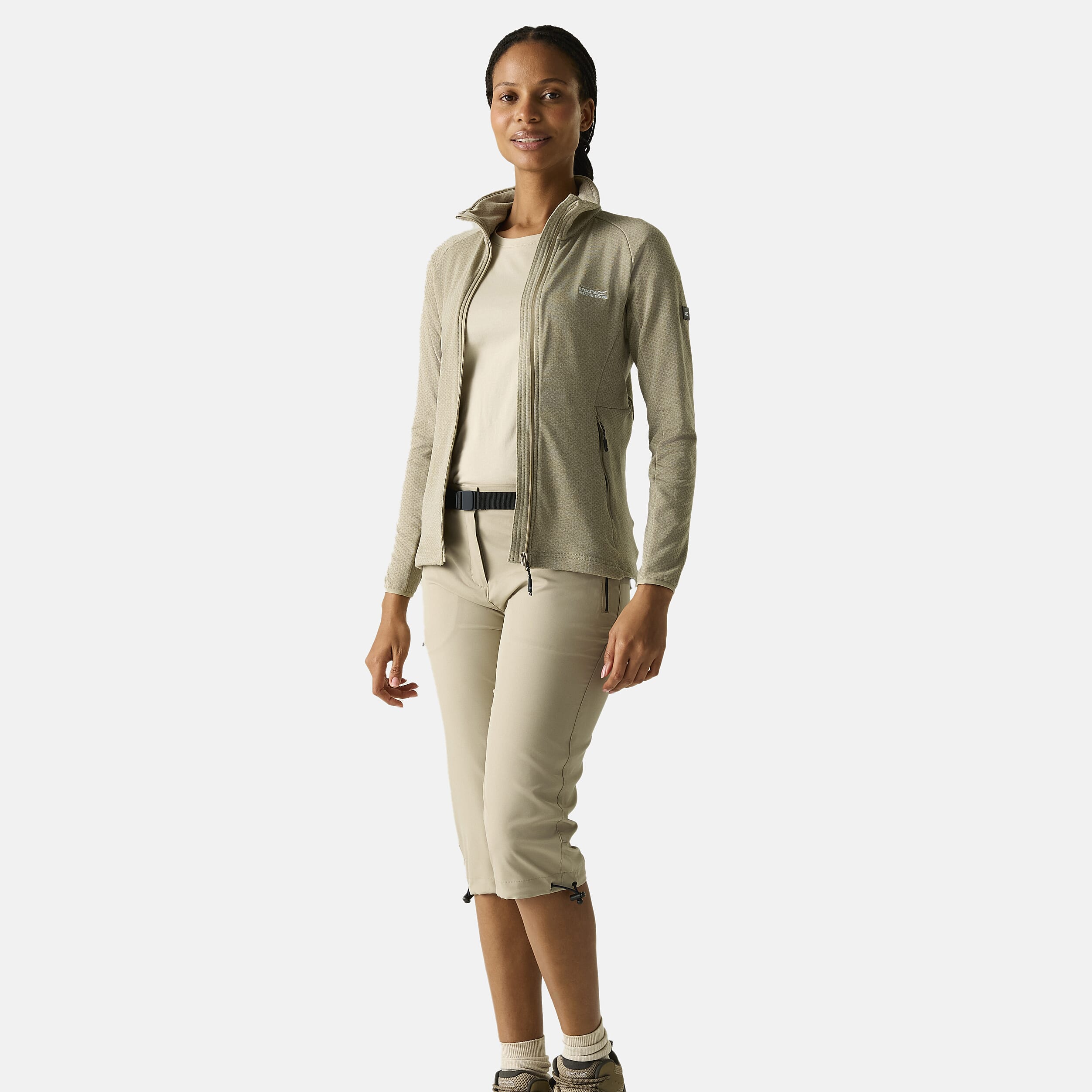 Regatta Womens Softshell Jacket with Zipped Lower Pockets (Size 14) - Brown
