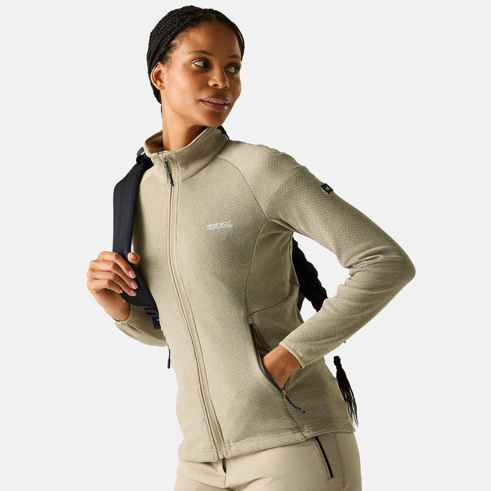 Regatta Womens Softshell Jacket with Zipped Lower Pockets (Size 14) - Brown