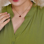 100% Bamboo Rayon Button Down Boho Tiered Dress (One Size) - Green