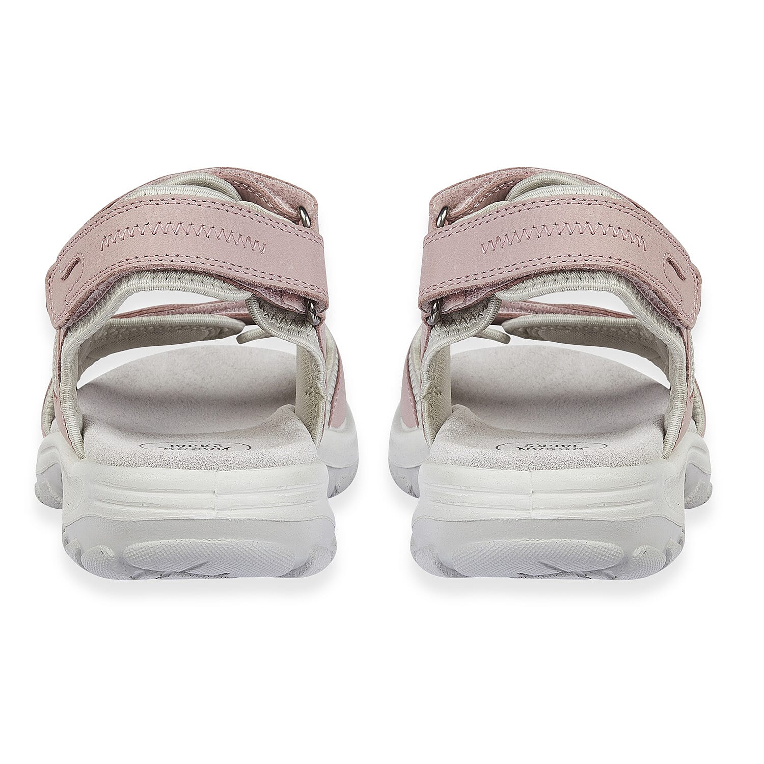 Mandy Leather Comfortable & Lightweight Padded Sandal with Adjustable Straps (Size 8) - Old Pink