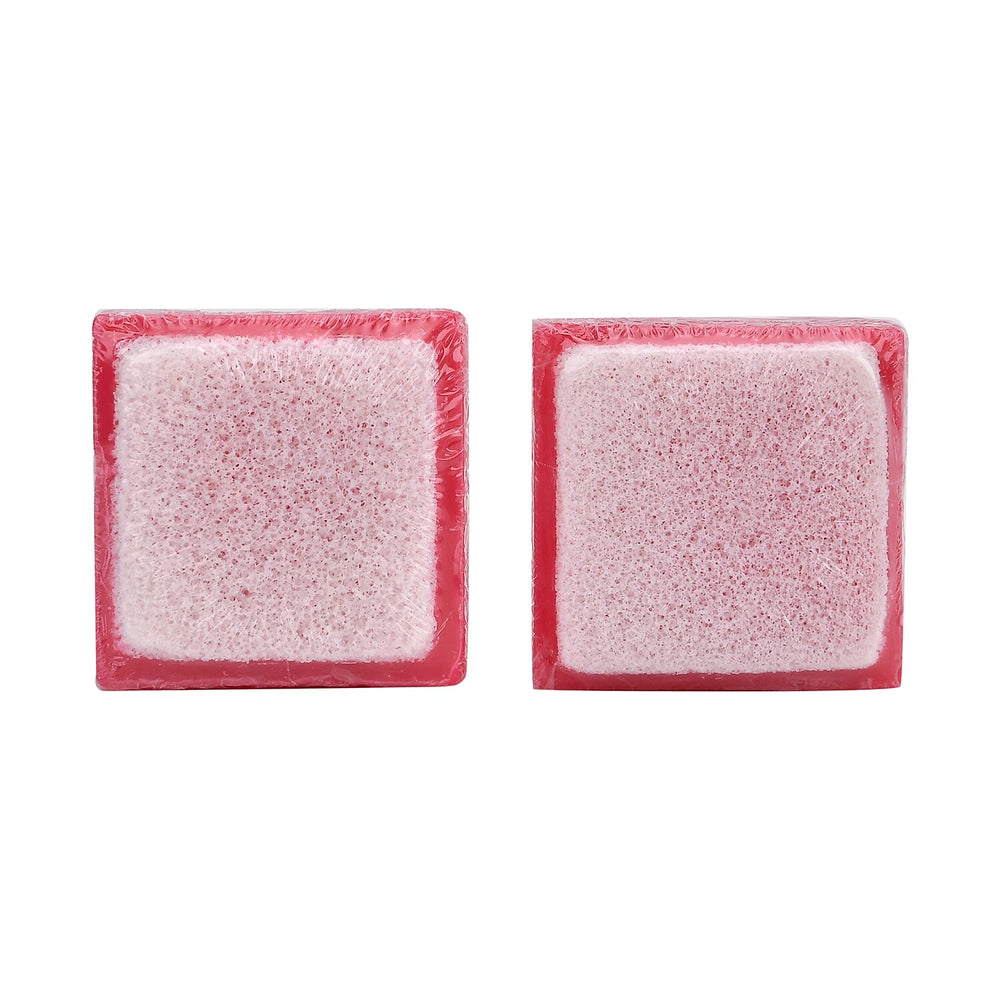 Marigold & Lotus Set of 2 Gentle Clean Scented Soap & Sponge - Rose & Shea Butter