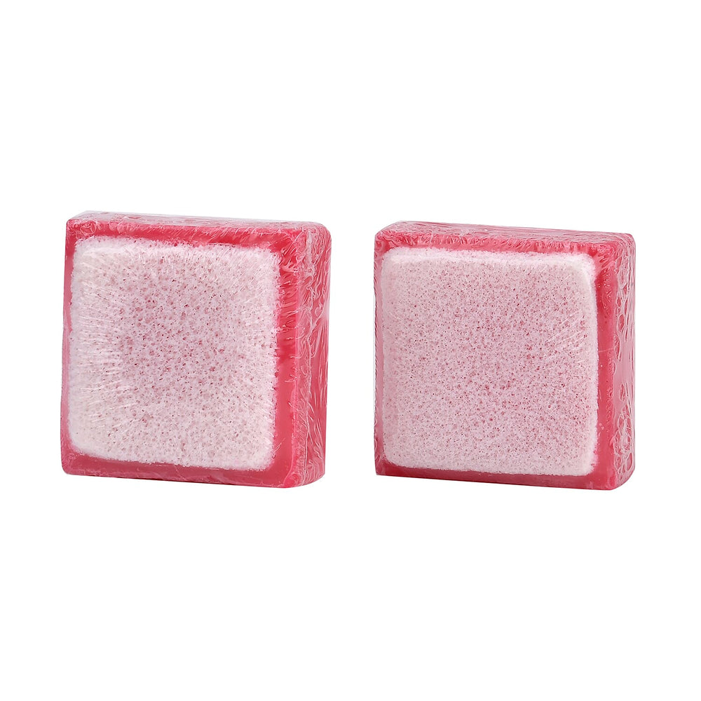 Marigold & Lotus Set of 2 Gentle Clean Scented Soap & Sponge - Rose & Shea Butter