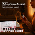 Marigold & Lotus - Set of 18 Premium Aroma Essential Oils, Aromatic Blends - 10 Ml Each