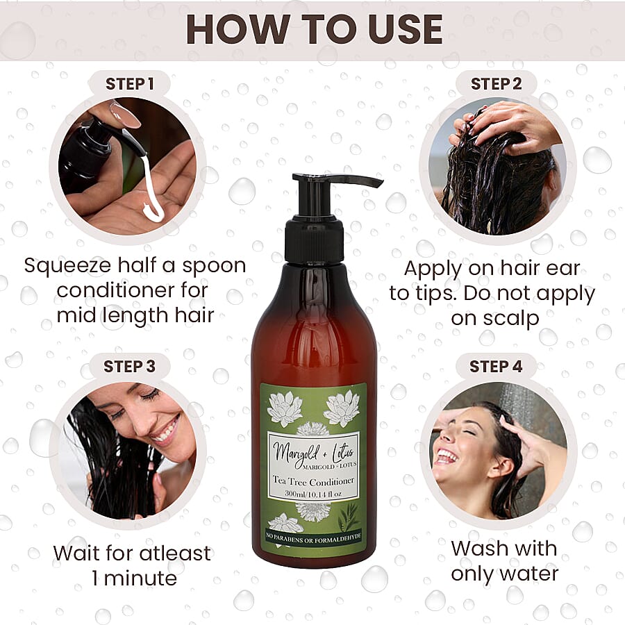 Marigold - Lotus- Tea Tree Conditioner - 10.14 oz (300ML)
