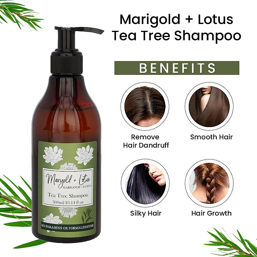 Marigold - Lotus- Tea Tree Shampoo - 10.14 oz
