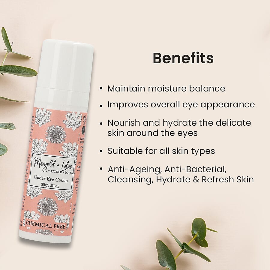 Marigold - Lotus- Under Eye - Chemical Free Cream  - 30 G