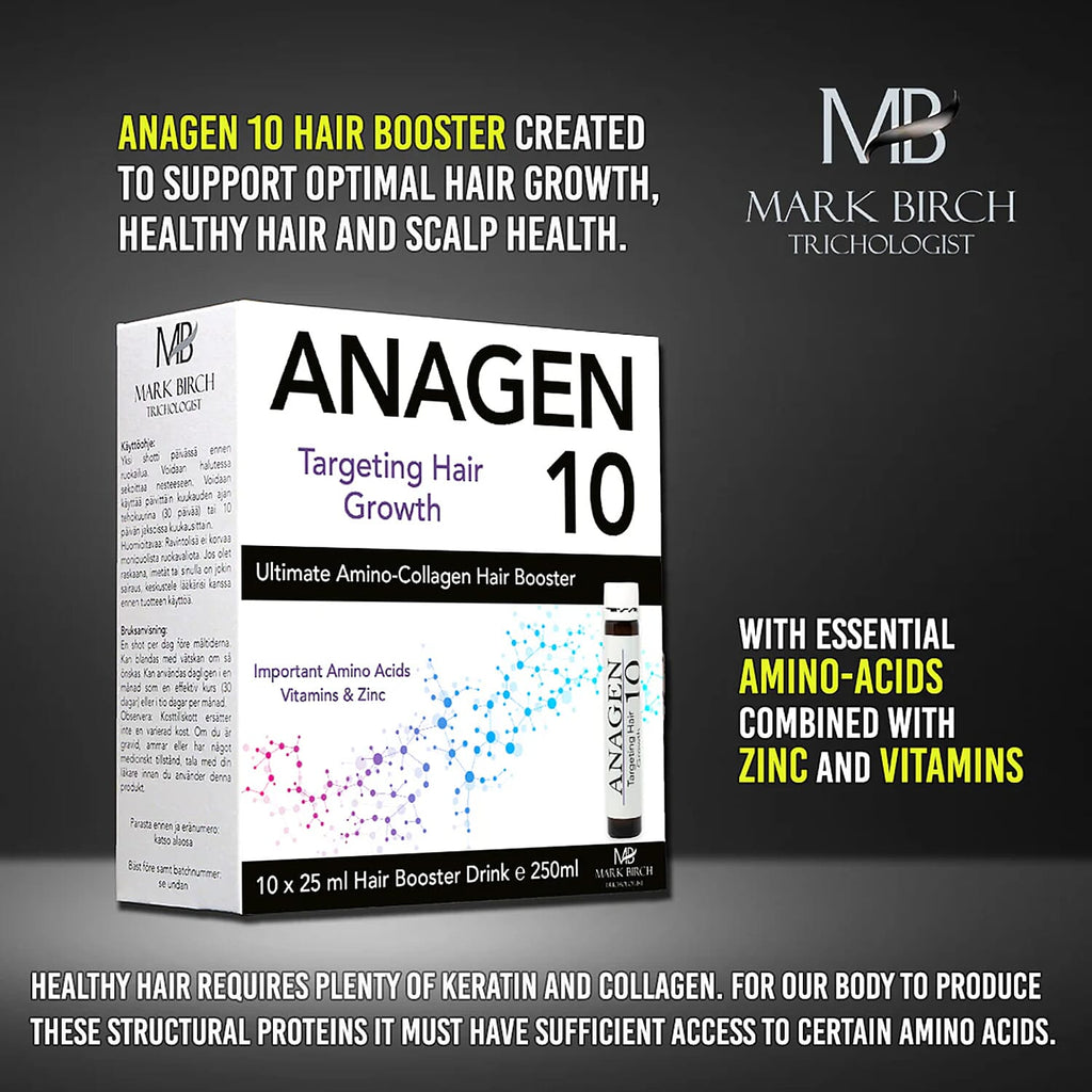 Mark Birch Anagen 10 Amino-Acid, Collagen Booster Shots (10x25ml)